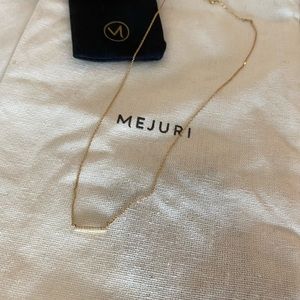 Mejuri diamond line necklace